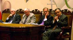 Luis Maira, Walter Sanchez, Hern&aacute;n Err&aacute;zuriz y Mario Artaza 